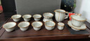 石茗堂品牌高端汝瓷功夫茶具套裝開(kāi)片可養(yǎng)泡茶蓋碗茶壺家用辦公室送禮盒 蓮花汝瓷大套裝 曬單實(shí)拍圖