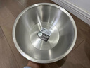 茶花（CHAHUA）304不銹鋼廚房專(zhuān)用湯盆菜盆加厚食品級材質(zhì)防摔洗菜盆面盆 28cm 曬單實(shí)拍圖