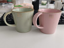 象上momo杯景德鎮(zhèn)陶瓷輕奢馬克杯復(fù)古茶杯套裝辦公室喝水杯禮盒裝 青黛綠+櫻花粉對(duì)杯 1個(gè) 330ml 曬單實(shí)拍圖