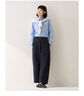 無(wú)印良品（MUJI）女式 絲光斜紋 桶型寬版褲 褲子女款25年秋季新品女裝 BE1TEC5A 黑色 S （155/62A） 曬單實(shí)拍圖