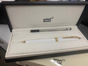簽字筆（MONTBLANC）中性筆 PIX系列黑/藍(lán)/紅/白色寶珠筆 白色+禮盒筆芯 曬單實拍圖