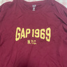 GAP男女裝2025秋季新款logo膠印寬松純棉圓領(lǐng)長(zhǎng)袖衛(wèi)衣上衣788411 暗紅色 L (175/96A) 亞洲尺碼 曬單實(shí)拍圖