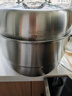 美廚（maxcook）316L不銹鋼蒸鍋二層30cm家用復(fù)底蒸煮湯鍋燃?xì)庠铍姶艩t通用MCZ923 曬單實(shí)拍圖