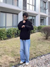 輕依縵黑色高領(lǐng)毛衣男秋冬2025年新款保暖內搭針織打底衫舒適高級感上衣 黑色(品質(zhì)款） 2XL 【建議135-150斤】 曬單實(shí)拍圖