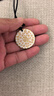 CS中國白銀 描金銀吊墜平安扣足銀999男女純銀項鏈生日禮物銀飾 描金吉言-平安喜樂無事牌16g 曬單實拍圖