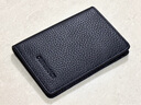 歐凡卡蒂卡包男士真皮名片夾證件包銀行卡收納包超薄女卡夾小巧卡片套卡套 黑色 曬單實(shí)拍圖