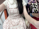 巧丂粉紅色愛(ài)心少女公主裙女小個(gè)子顯瘦波點(diǎn)吊帶假兩件連衣裙 粉白色 M 建議參照詳情尺寸購(gòu)買 曬單實(shí)拍圖