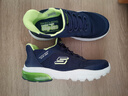 Skechers斯凱奇閃穿鞋兒童時(shí)尚休閑鞋男童一腳蹬春秋款透氣運(yùn)動(dòng)鞋403834L 曬單實(shí)拍圖