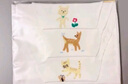 全棉時代嬰兒紗布汗巾 兒童寶寶純棉吸汗背巾25×50cm 斑馬+松鼠+長頸鹿3條 曬單實拍圖