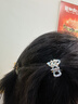 皇家莎莎（Royalsasa）發(fā)飾小號金屬抓夾精致鯊魚(yú)發(fā)夾后腦勺盤(pán)發(fā)發(fā)抓發(fā)卡半扎發(fā)劉海夾子頭飾 曬單實(shí)拍圖