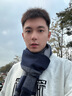 摩丘 MOOQO2025新款山羊絨圍巾男士秋冬季百搭格子商務(wù)加厚圍脖高檔生日禮物 103-藍灰格紋 曬單實(shí)拍圖