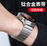 競技者適配華為watch4pro表帶GT6/GT5/pro/GT4/3/watch5純鈦合金手表帶男士鈦金屬2 【保時(shí)捷款】銀色|升級快拆 46/48表盤(pán)【22mm接口】 曬單實(shí)拍圖