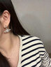 VVIENNE WESTLOCK耳釘浮雕土星吊墜耳環(huán)潮流耳飾生日表白禮物送女友老婆 粉色 曬單實(shí)拍圖