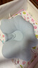 sohiwoo嬰兒定型枕0到6個(gè)月以上新生兒枕頭嬰兒枕頭預(yù)防扁頭偏頭 拼色 【白藍(lán)】升級(jí)抗菌防螨款 40x29x9cm 曬單實(shí)拍圖