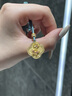 中國珠寶 SINO GEM四葉草黃金項鏈鑲鉆石紅寶石足金蝴蝶吊墜生日七夕情人節(jié)禮物實用 【現(xiàn)貨】鉆石紅寶石四葉草吊墜 金重約8.2g 曬單實拍圖
