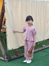 迪士尼寶寶女童套裝夏季2025新款洋氣時髦女寶寶韓范短袖兩件套兒童夏裝彩扣 粉色 90 建議80-90cm1歲半-2歲cm 曬單實拍圖