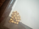 喜上眉梢【喜上眉梢】999足金蹦迪鐳射散珠黃金3D硬金超閃足球珠圣誕禮物 1g 2.5mm蹦迪珠多顆 曬單實拍圖