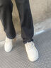 森馬（Senma）男鞋夏季休閑百搭時尚小白鞋子男士軟底輕便厚底增高板鞋男款透氣 米色 42 曬單實拍圖