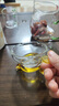 茶漏托架底座玻璃茶壺過(guò)濾茶濾耐熱玻璃茶漏茶具配件茶海茶水分離 黃葉茶漏+龍頭茶架 曬單實(shí)拍圖