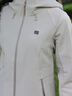 KOLON SPORT/可隆戶外軟殼夾克 女子防潑水防靜電防風(fēng)石墨烯外套 LKJK5WNT04-GR 米灰色 XS 155/80A 曬單實(shí)拍圖