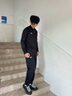 安德瑪（Under Armour）長(zhǎng)袖T恤男士彈力打底衫半拉鏈立領(lǐng)速干健身服跑步運(yùn)動(dòng)上衣 黑色/指洞款/24600603-001 XL 曬單實(shí)拍圖