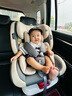 貝倍適（BAYBETSS）兒童安全座椅汽車用0-4-12歲寶寶360度旋轉(zhuǎn)嬰兒車載坐椅ISOFIX 米灰色【遮陽棚+上拉帶+側(cè)保護】 曬單實拍圖