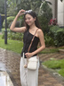 CAHOE KULLO包包女款真皮輕奢侈2025新款品牌女士時(shí)尚百搭單肩斜挎手機小挎包 白咖-CK女包送女朋友老婆閨蜜生日情人節禮物 曬單實(shí)拍圖