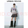 UR2025春季新款女裝美式運動(dòng)風(fēng)字母斜肩領(lǐng)寬松衛衣UYV450025 花灰 (偏寬松) XS 曬單實(shí)拍圖