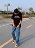 GENIOLAMODE森馬集團(tuán)牛仔褲男垂墜直筒男士長(zhǎng)褲寬松休閑百搭時(shí)尚褲子 曬單實(shí)拍圖