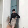 皮爾卡丹（pierre cardin）秋冬季100純羊毛衫女修身半高領(lǐng)毛衣加厚套頭百搭針織打底衫 黑色 M 建議90-110斤 曬單實(shí)拍圖