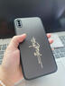 蒼梵適用蘋果XSMax手機(jī)殼iPhone XS Max鏡頭全包保護(hù)套磨砂后殼硅膠軟殼5G新款防摔外殼簡約高級(jí)感男女 石墨黑【諸事皆順】膚感磨砂 蘋果XS MAX 曬單實(shí)拍圖