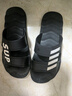 卡帝樂(lè )鱷魚(yú)拖鞋男士休閑拖鞋浴室家居一字拖百搭涼拖鞋子 男 1492 黑白 42 曬單實(shí)拍圖