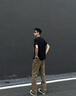 JEEP SPIRIT吉普【兩件裝】短袖T恤男純棉半袖上衣服夏季商務(wù)服裝 217黑色+214白色 XL (140斤-155斤) 曬單實(shí)拍圖