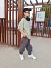 Svecymikov國際品牌男童夏裝套裝2025新款夏季POLO衫兒童男孩夏款短袖長褲潮 淺綠色 150 cm 曬單實(shí)拍圖