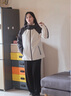 波司登2025新款沖鋒衣鵝絨服女短款三合一防風(fēng)防水保暖外套B250331302 米白/深棕褐|8011/7048|801L XS 155/80A 體重約100斤以內(nèi) 曬單實拍圖