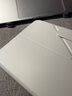 PITAKA適用蘋果iPad mini7/6保護套2024款橫豎兩用磁吸雙面夾支架殼帶筆槽超輕薄防彎pu保護殼白色 曬單實拍圖