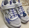 Skechers斯凱奇童鞋女童時尚網(wǎng)面鞋兒童運動鞋夏季大童小白鞋319009L 曬單實拍圖