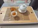 鈺銓龍門 羊脂玉瓷釉燒三才蓋碗 德化白瓷純手工家用泡茶碗功夫茶具禮盒裝 羊脂玉瓷釉燒元寶蓋碗（約150ml) 曬單實(shí)拍圖