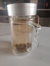 富光健牌雙層玻璃杯支持團(tuán)購(gòu)定制茶杯辦公杯帶把 大容量男女水杯子 曬單實(shí)拍圖