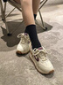 都市碼頭（CITY MARINA）品牌時(shí)尚舒適休閑鞋女夏季新款透氣阿甘鞋女士韓版百搭運(yùn)動(dòng)跑步鞋 米紅色1821皮面款 36 曬單實(shí)拍圖