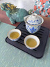 2025年新款汝窯手抓壺茶具套裝小套一壺二杯家用客廳功夫茶壺茶杯 米黃汝窯?；ㄊ肿嘏淦部诒?件套+枕月長(cháng)方茶盤(pán) 曬單實(shí)拍圖