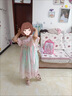 迪士尼寶寶女童連衣裙夏裝2025新款洋氣兒童古風(fēng)裙子夏季童裝女孩漢服公主裙 漸變色漢服 130 曬單實(shí)拍圖