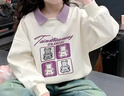 【女童春秋衛衣】2025兒童polo領(lǐng)春季百搭衣服中大童春秋款上衣薄 NN-A948【米白色】 160cm 曬單實(shí)拍圖