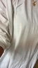 美洋（MEIYANG）宣紙T 全棉輕薄微透簡約百搭寬松圓領(lǐng)長袖上衣t恤女 白色 M 曬單實拍圖