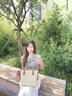 CinvaiKrose上課托特包女包2025新款大容量通勤單肩包包手提包教師節(jié)禮物生日 菱格米白【送女友老婆走心實(shí)用】 曬單實(shí)拍圖
