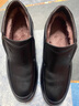足力健老人鞋保暖男靴商務(wù)皮靴男士皮鞋加絨中老年休閑皮鞋 6100K黑色44 曬單實(shí)拍圖