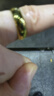 QUAMER老鳳凰金店款結(jié)婚假黃金色光面戒指男女款轉(zhuǎn)運素圈戒指情侶款一對 今日爆款：5.6克開口戒指[還剩3套 9999-光面戒指 曬單實拍圖