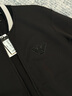 EMPORIO ARMANI/阿瑪尼官方旗艦新款男士運動(dòng)休閑飛行員夾克拉鏈衛衣外套秋季 【合身版】黑色-UC001 M (推薦：135-150斤) 曬單實(shí)拍圖