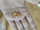 賽菲爾黃金套鏈女足金古法隕石星星莫桑點(diǎn)鉆項鏈送生日禮物 約5.80克 約45cm 曬單實(shí)拍圖