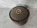 宮薰  煙灰缸金屬不銹鋼家用客廳創(chuàng)意茶幾裝飾擺件 磨砂黑8cm 曬單實(shí)拍圖